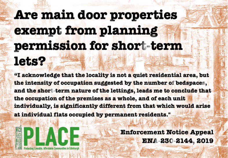 Main door properties exempt from planning?