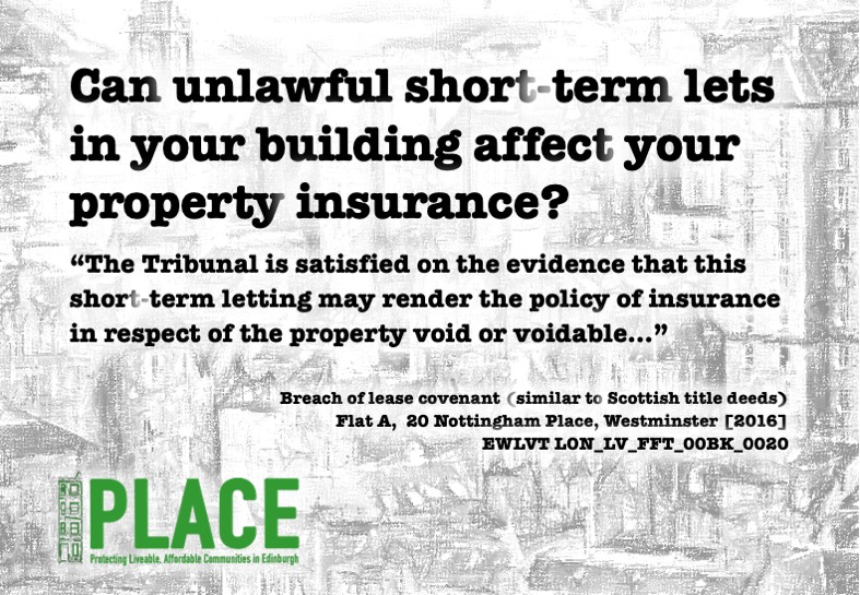 Unlawful STLs affect property insurance?